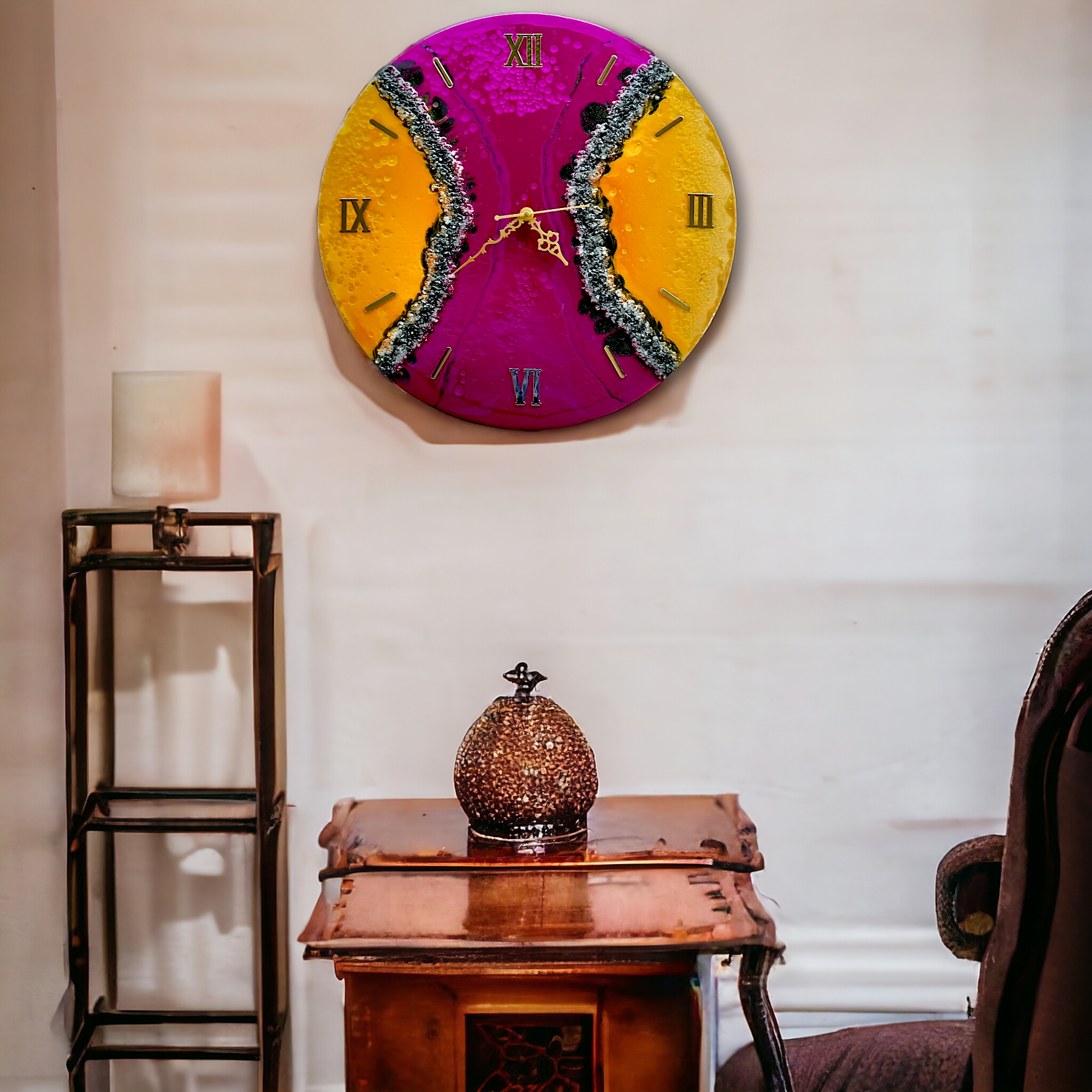 Epoxy Art Wall Clock – Unique & Stylish - Image 6