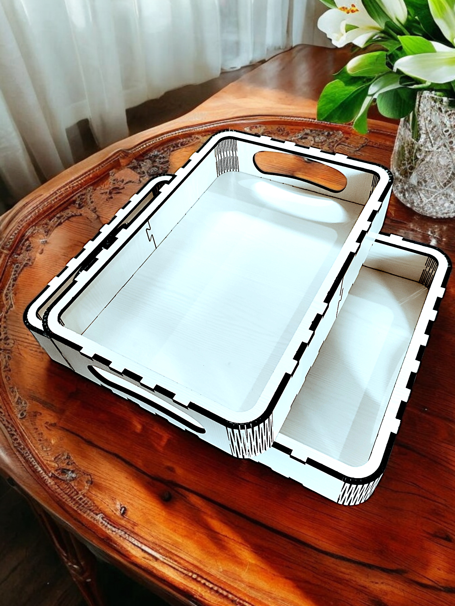 wooden tray