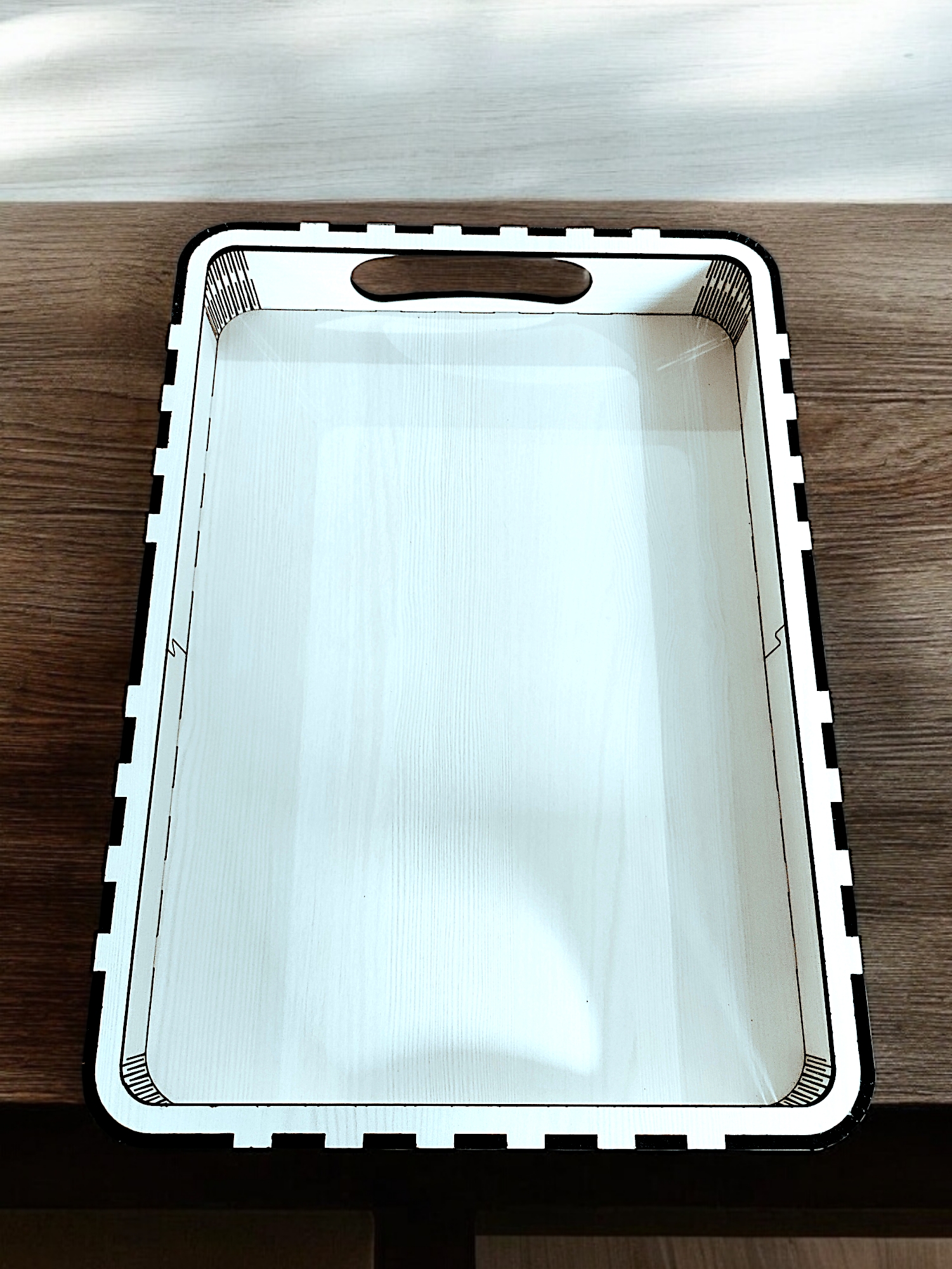 Elegant Wooden Tray Set of 2 – Stylish & Durable Wooden Trays for Dining & Serving - Image 2