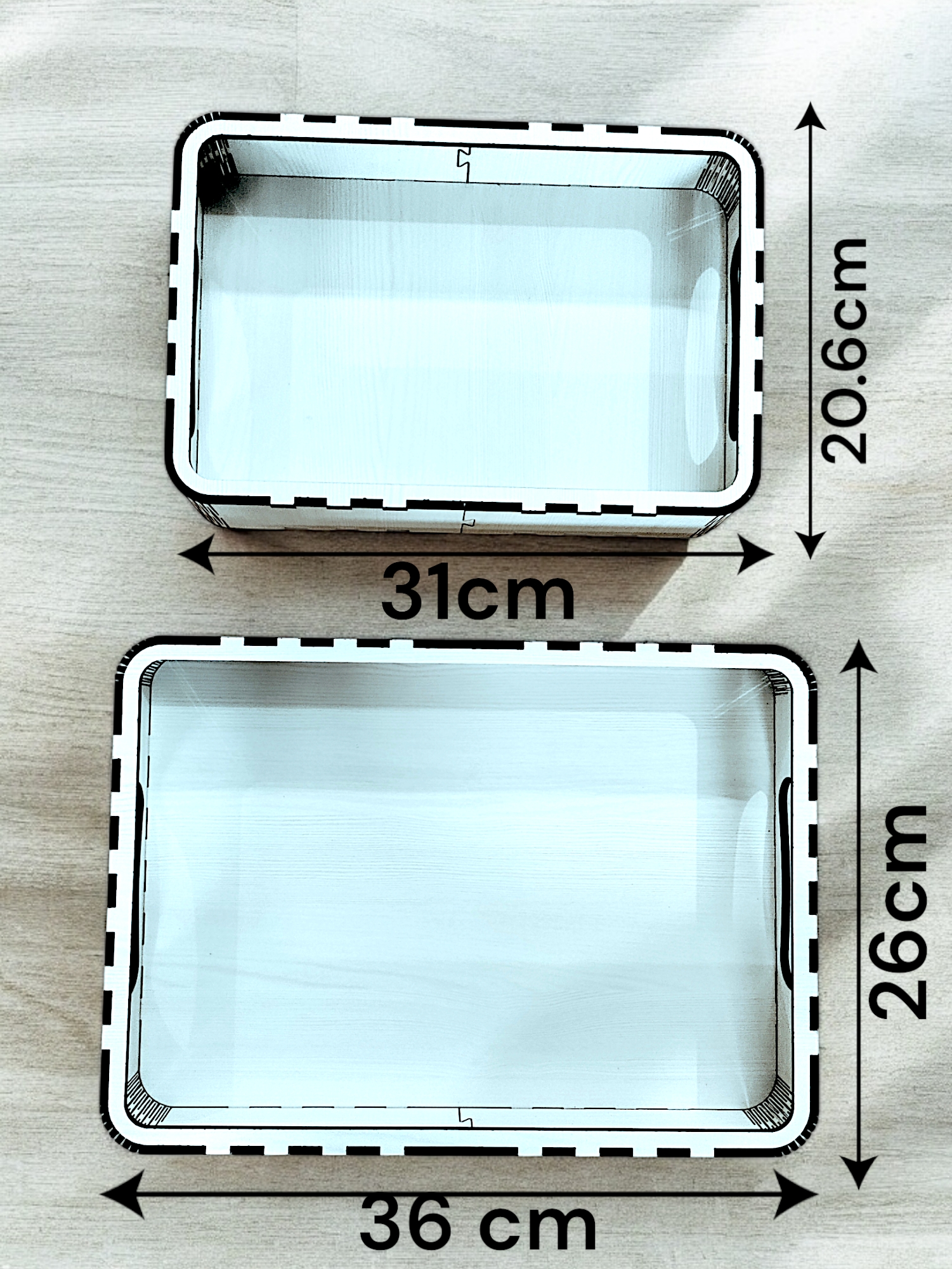 Elegant Wooden Tray Set of 2 – Stylish & Durable Wooden Trays for Dining & Serving - Image 5