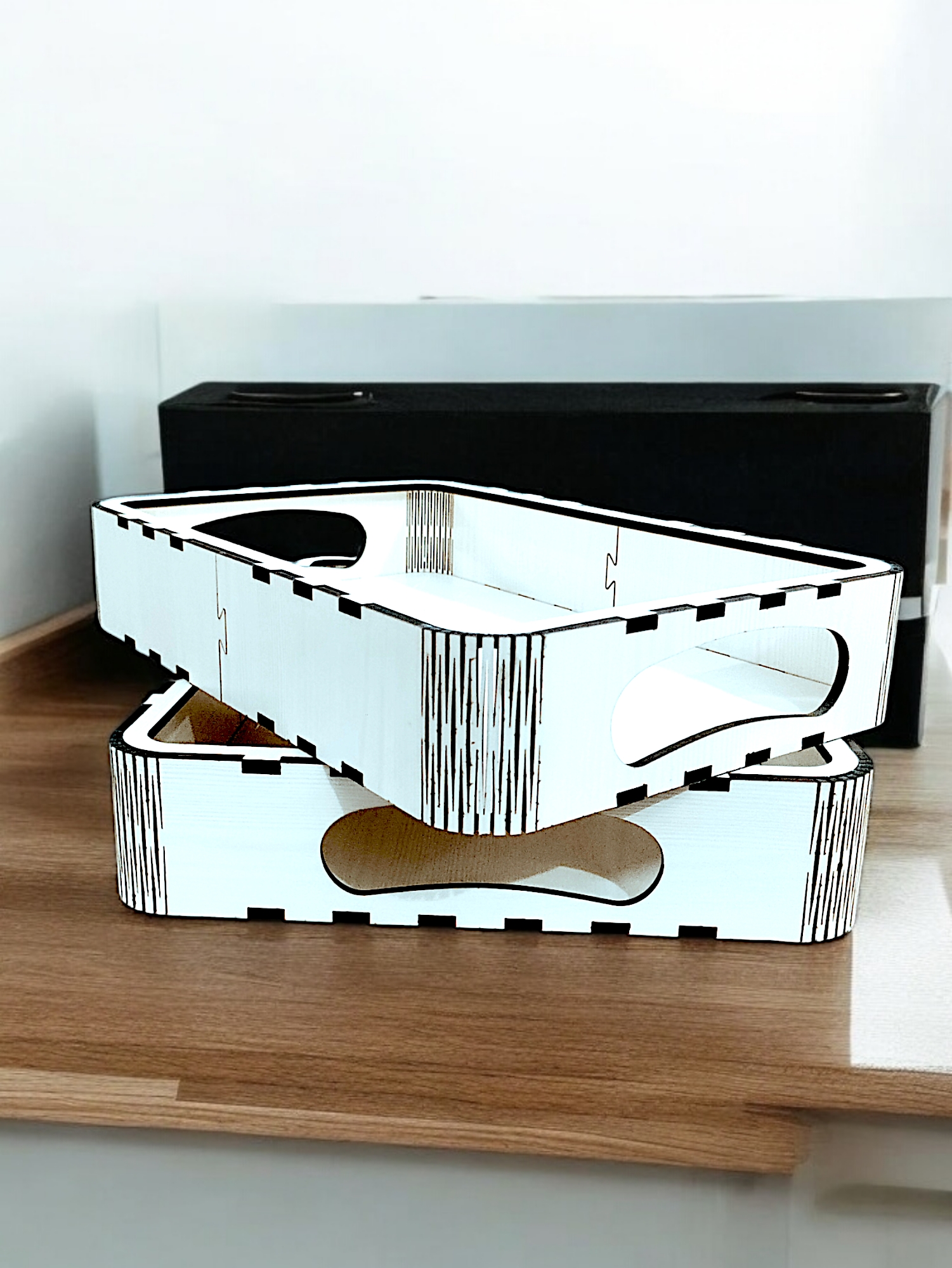 Elegant Wooden Tray Set of 2 – Stylish & Durable Wooden Trays for Dining & Serving - Image 6