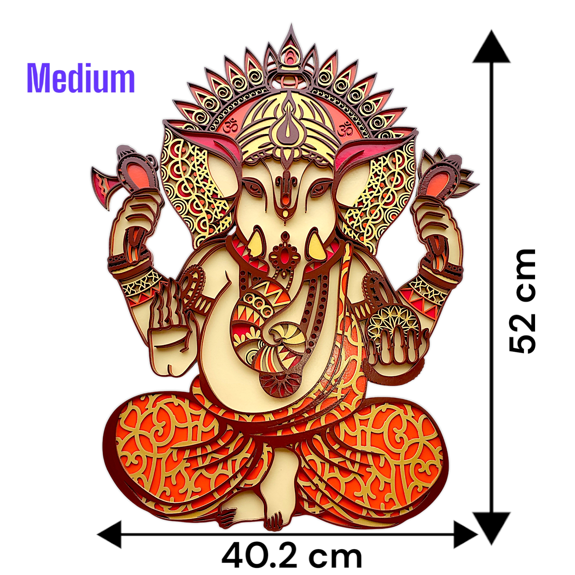 Divine Lord Ganesh – Multilayer Wall Art - Image 6