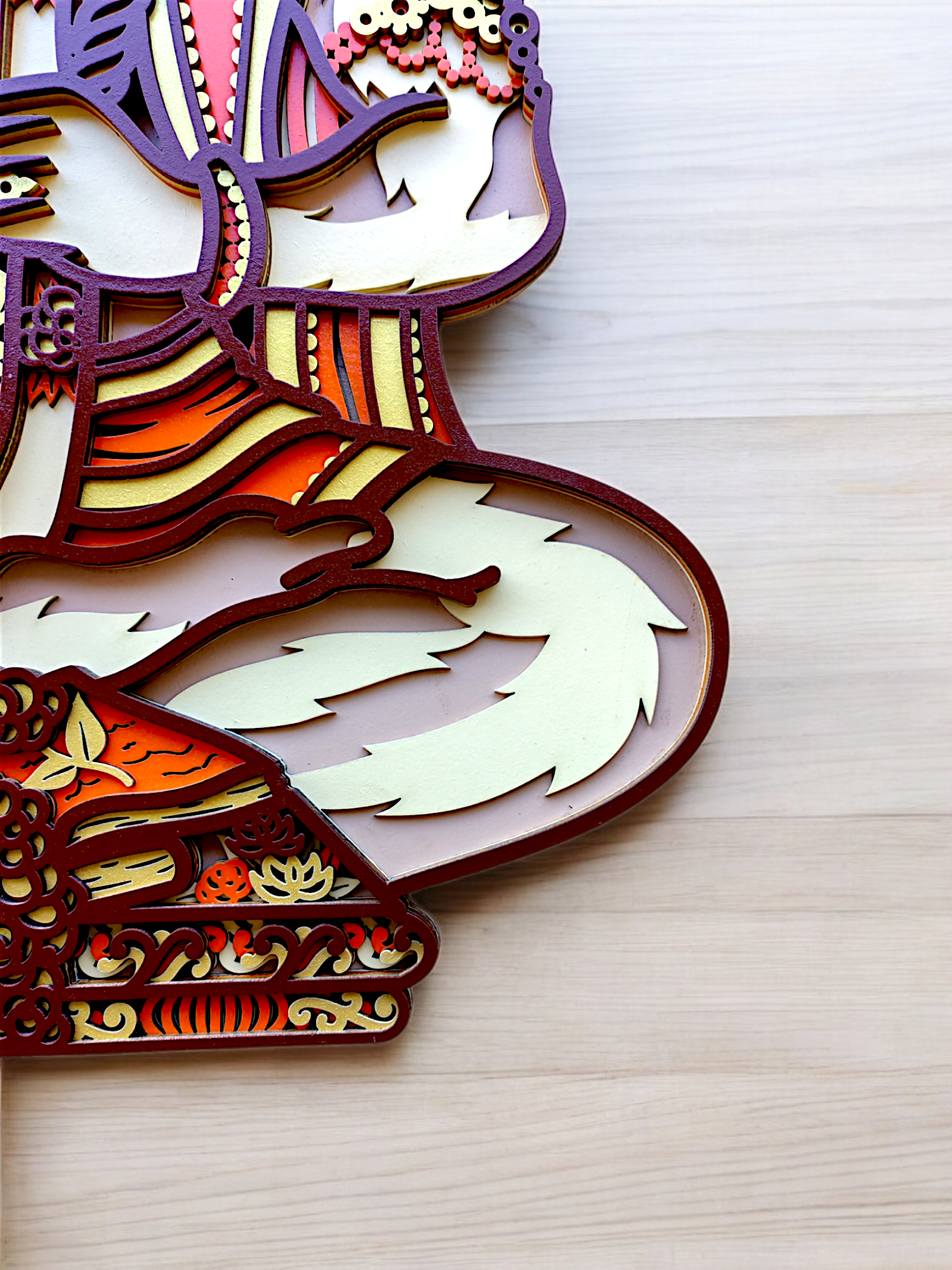 "Divine Hanuman Ji – Multilayer Wall Art" - Image 4