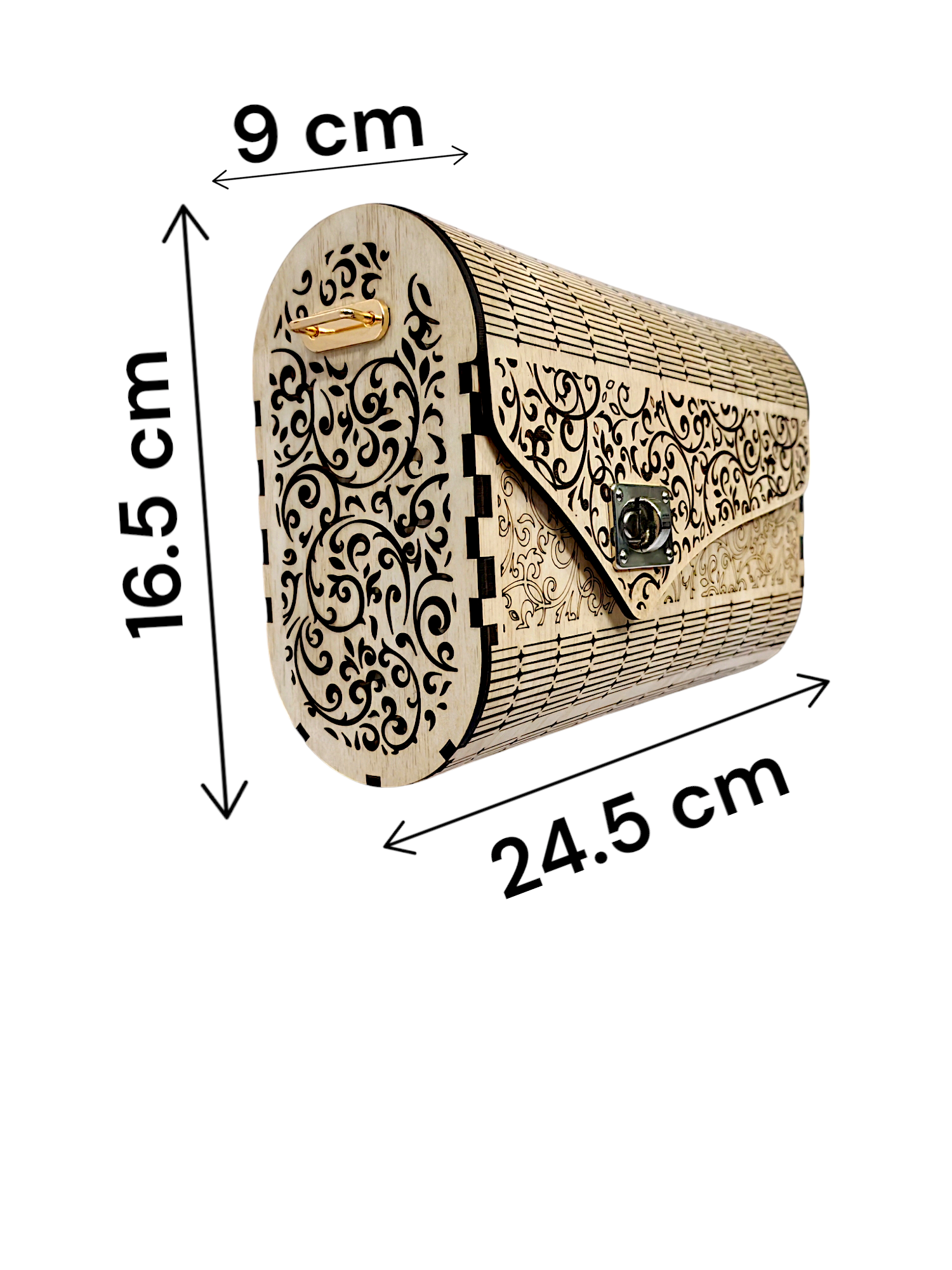 Elegant Wooden Purse – Handcrafted Wooden Handbag - Image 4