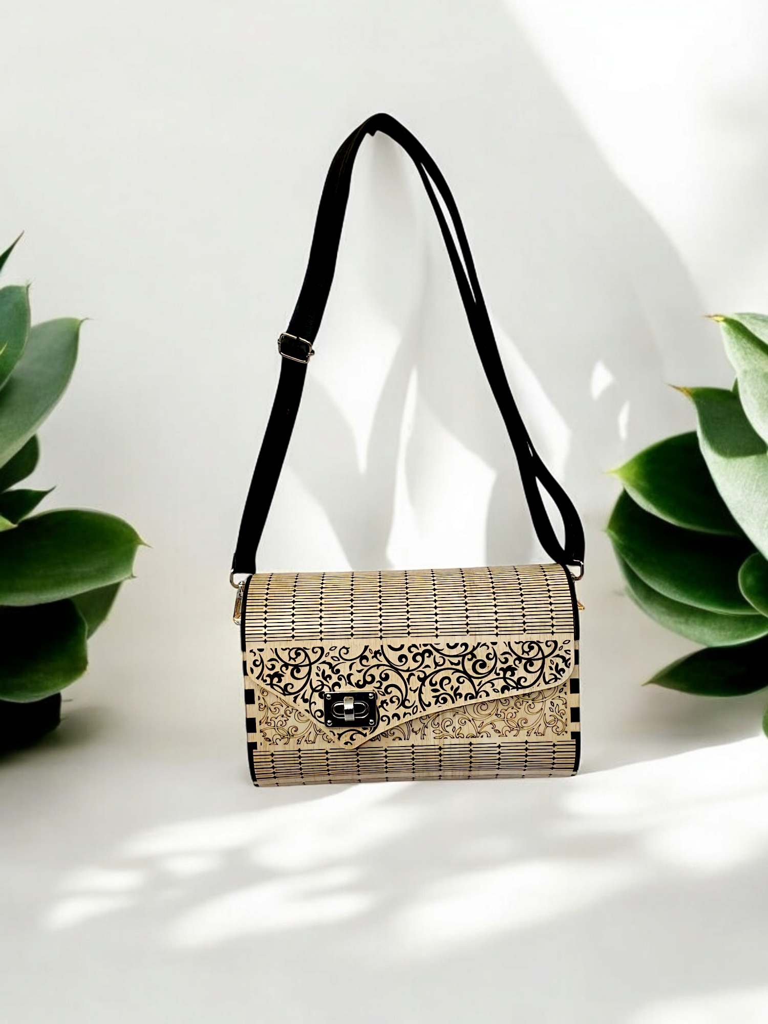 Elegant Wooden Purse – Handcrafted Wooden Handbag - Image 5