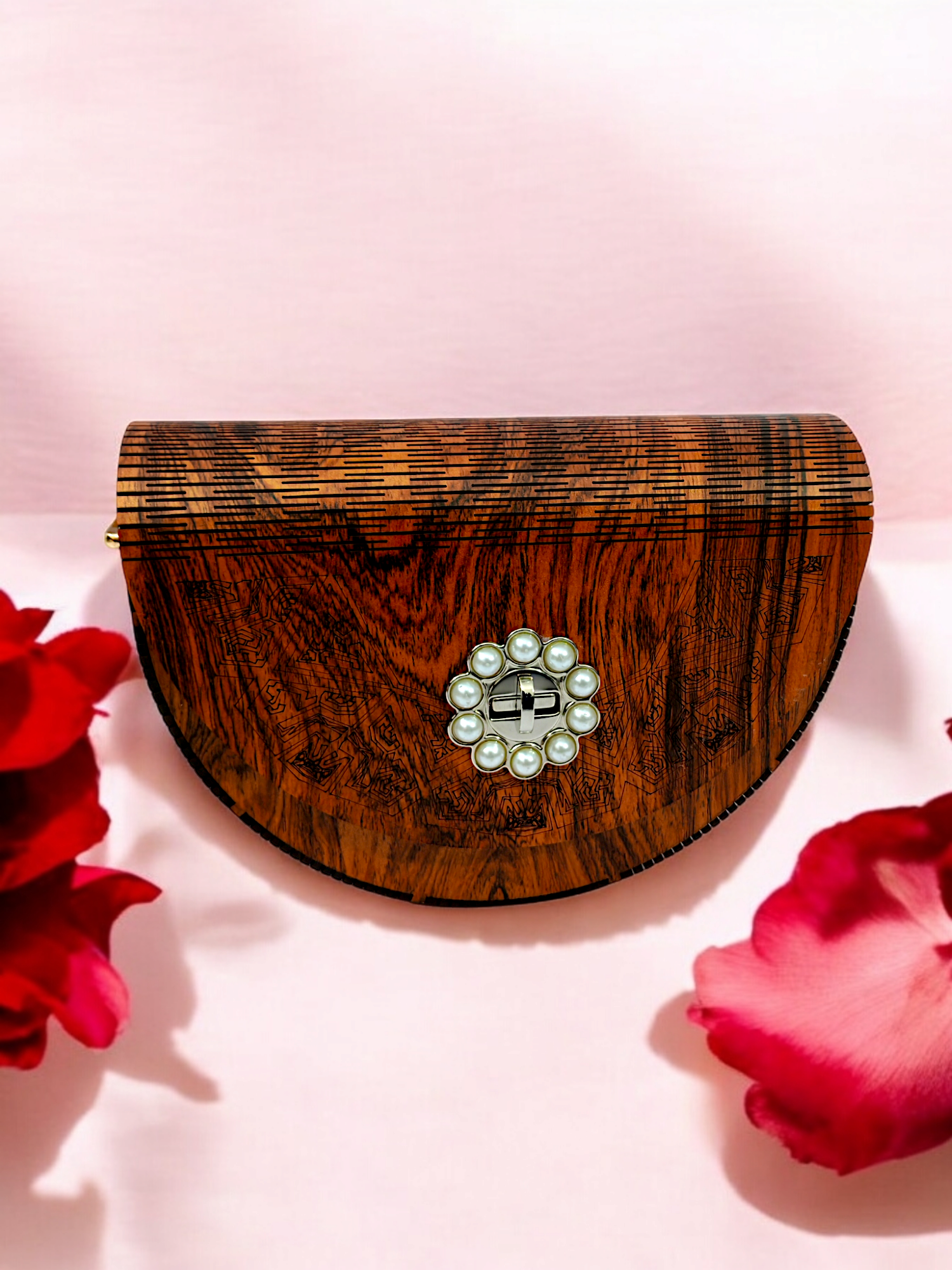 "Elegant Handcrafted Wooden Purse – Stylish & Unique Wooden Handbag" - Image 5