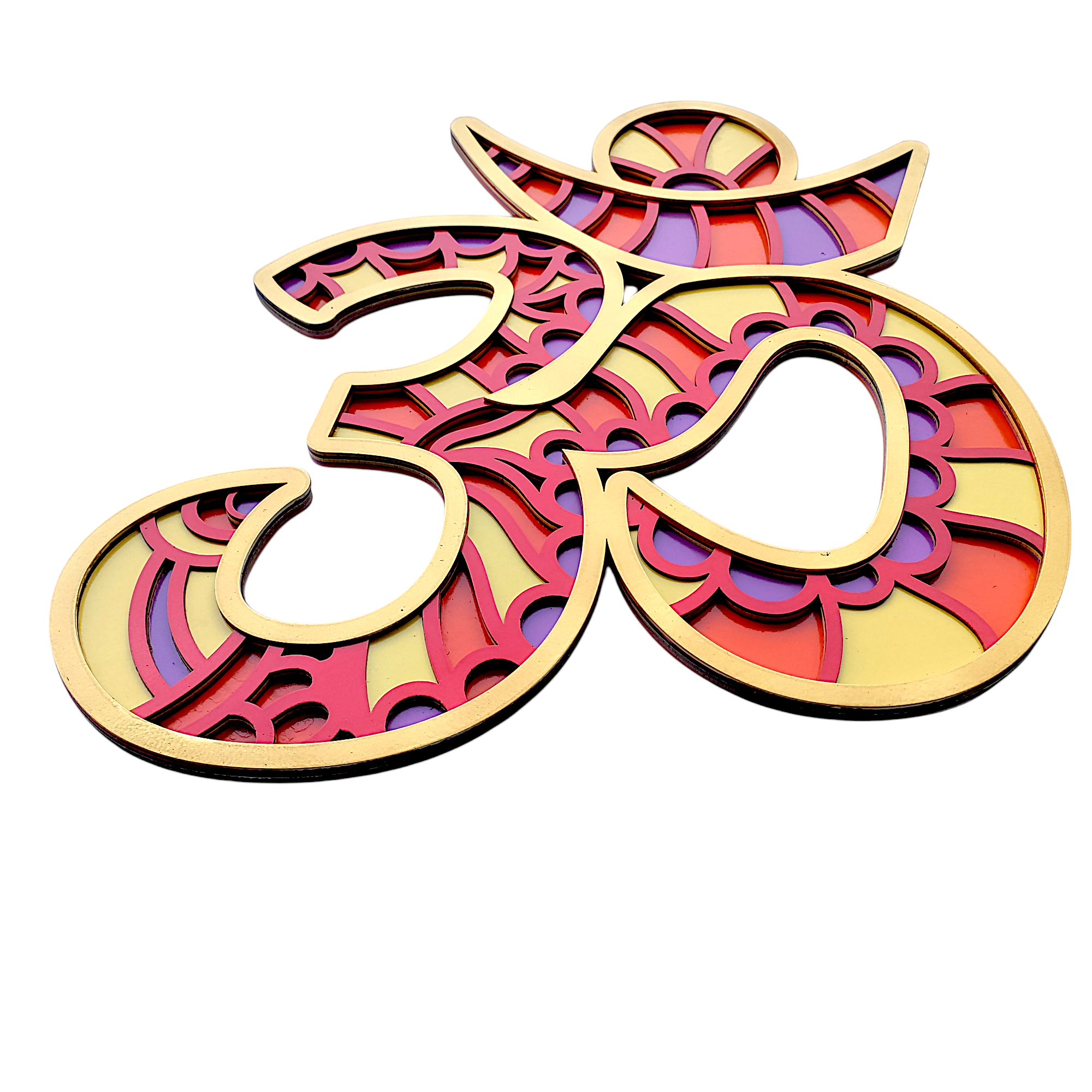 "Om Harmony: Multilayer Mandala Om Wall Art for Spiritual Décor" - Image 4