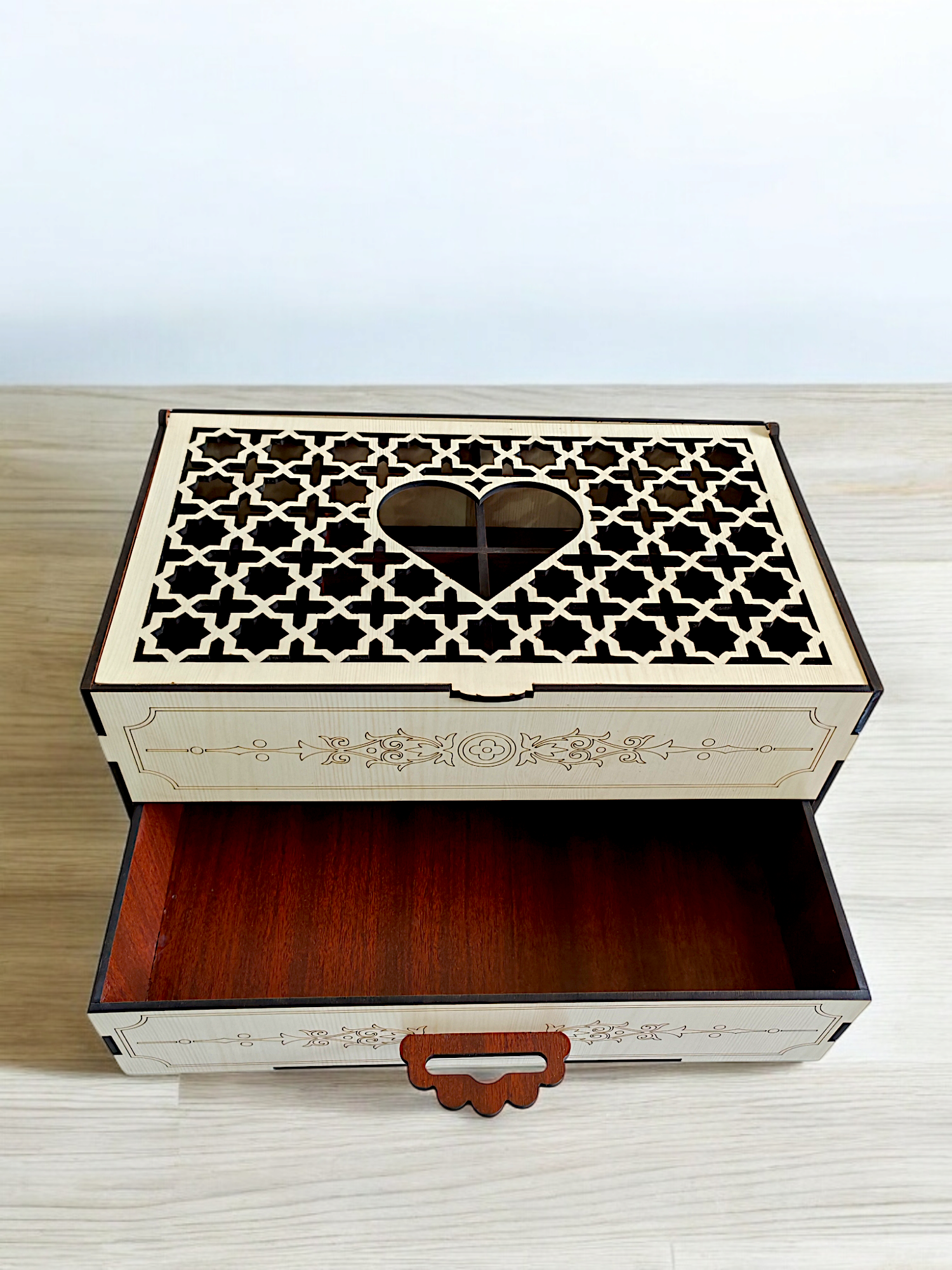 "Elegant Wooden Jewellery Box" - Image 3