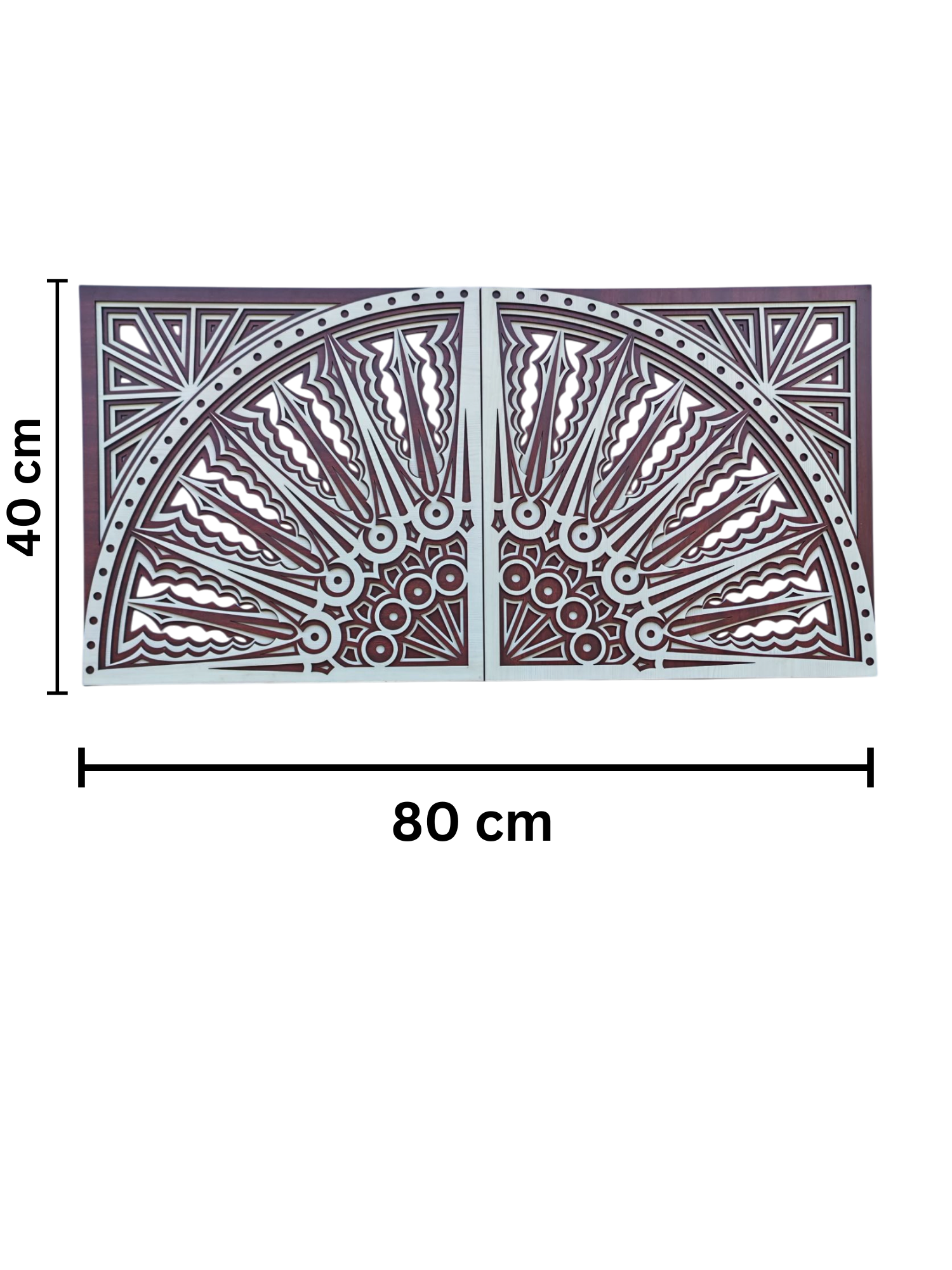 Multilayer Wooden Wall Art Set of 2 - Image 4