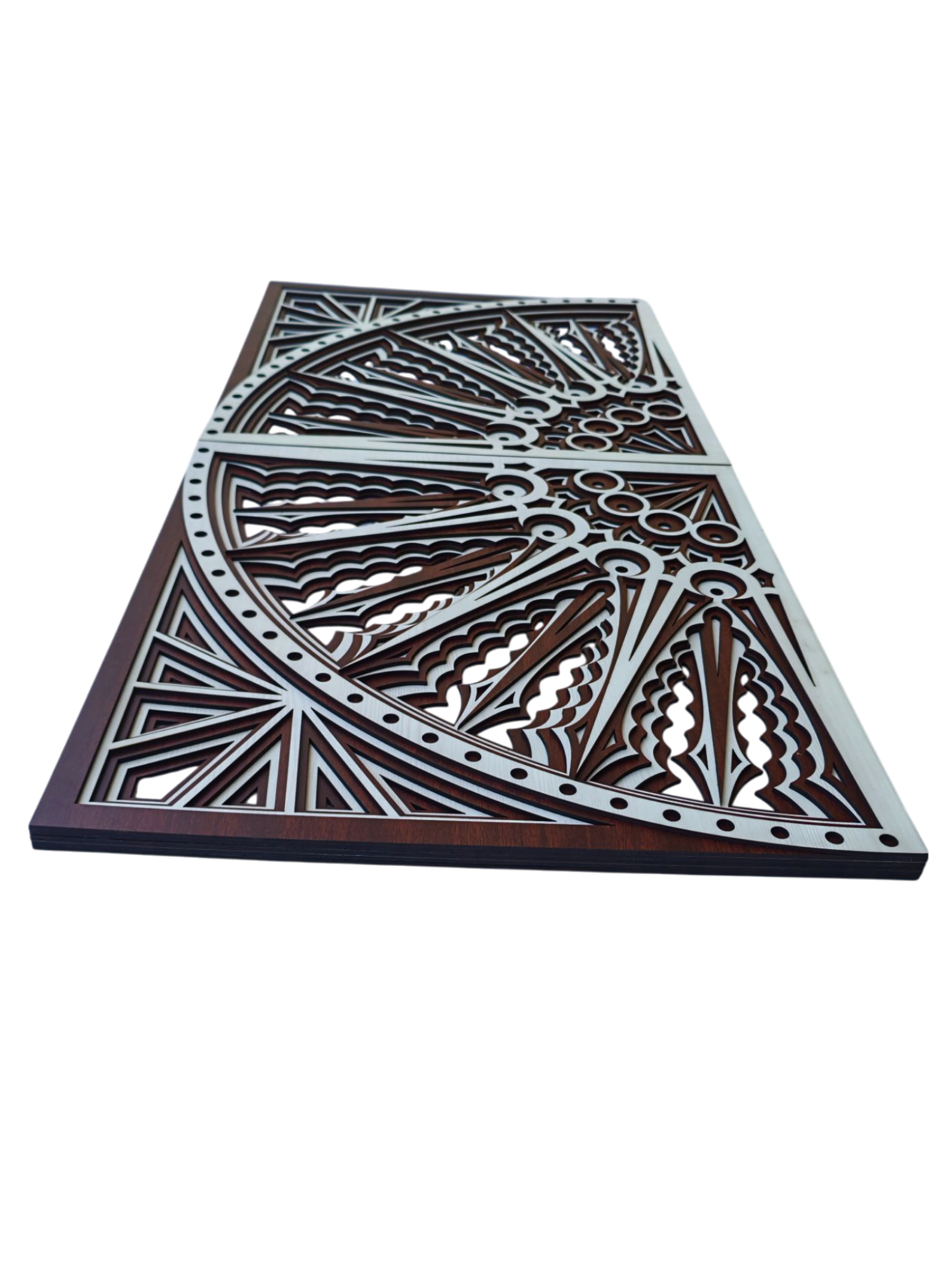 Multilayer Wooden Wall Art Set of 2 - Image 3