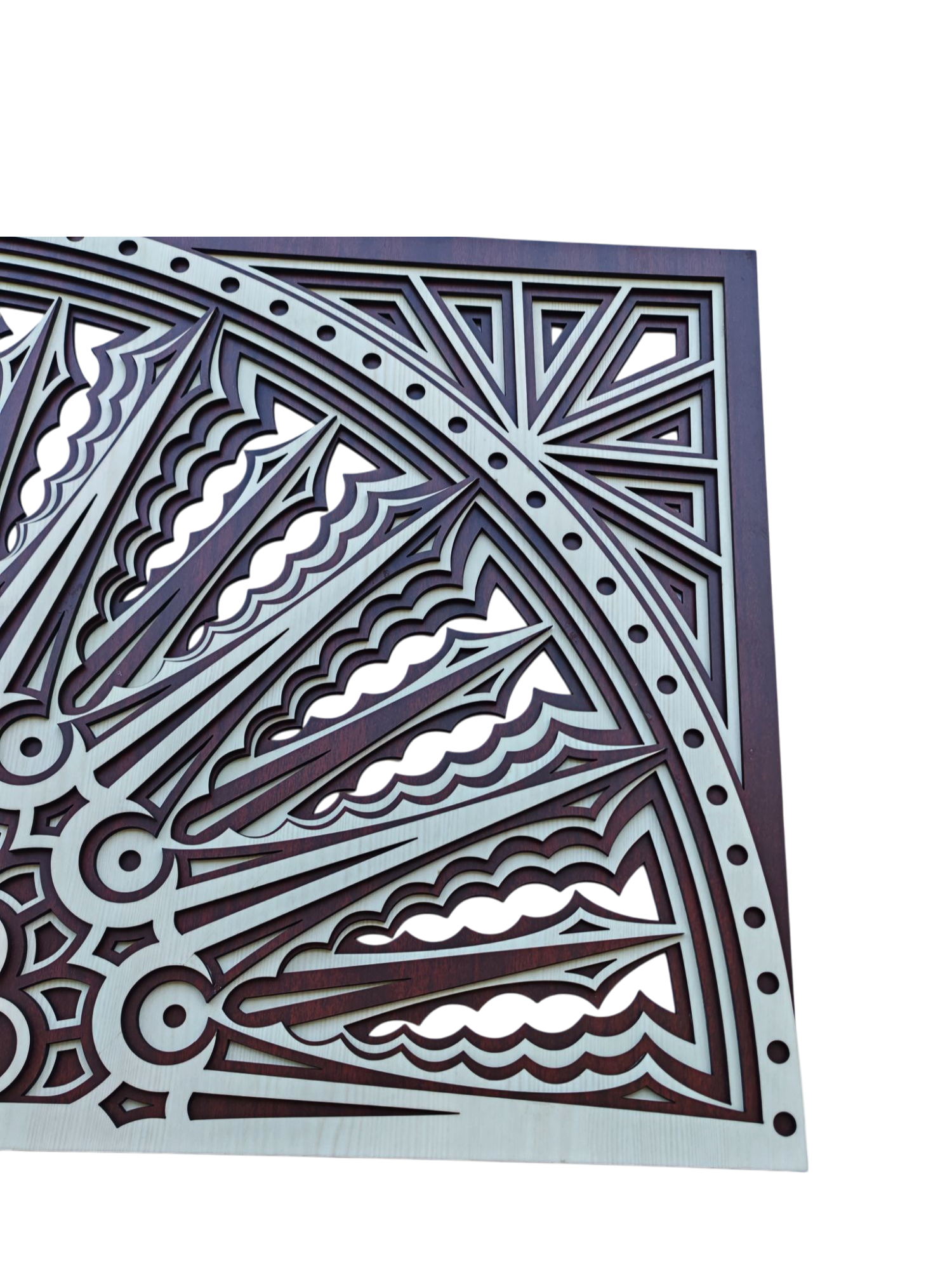 Multilayer Wooden Wall Art Set of 2 - Image 2