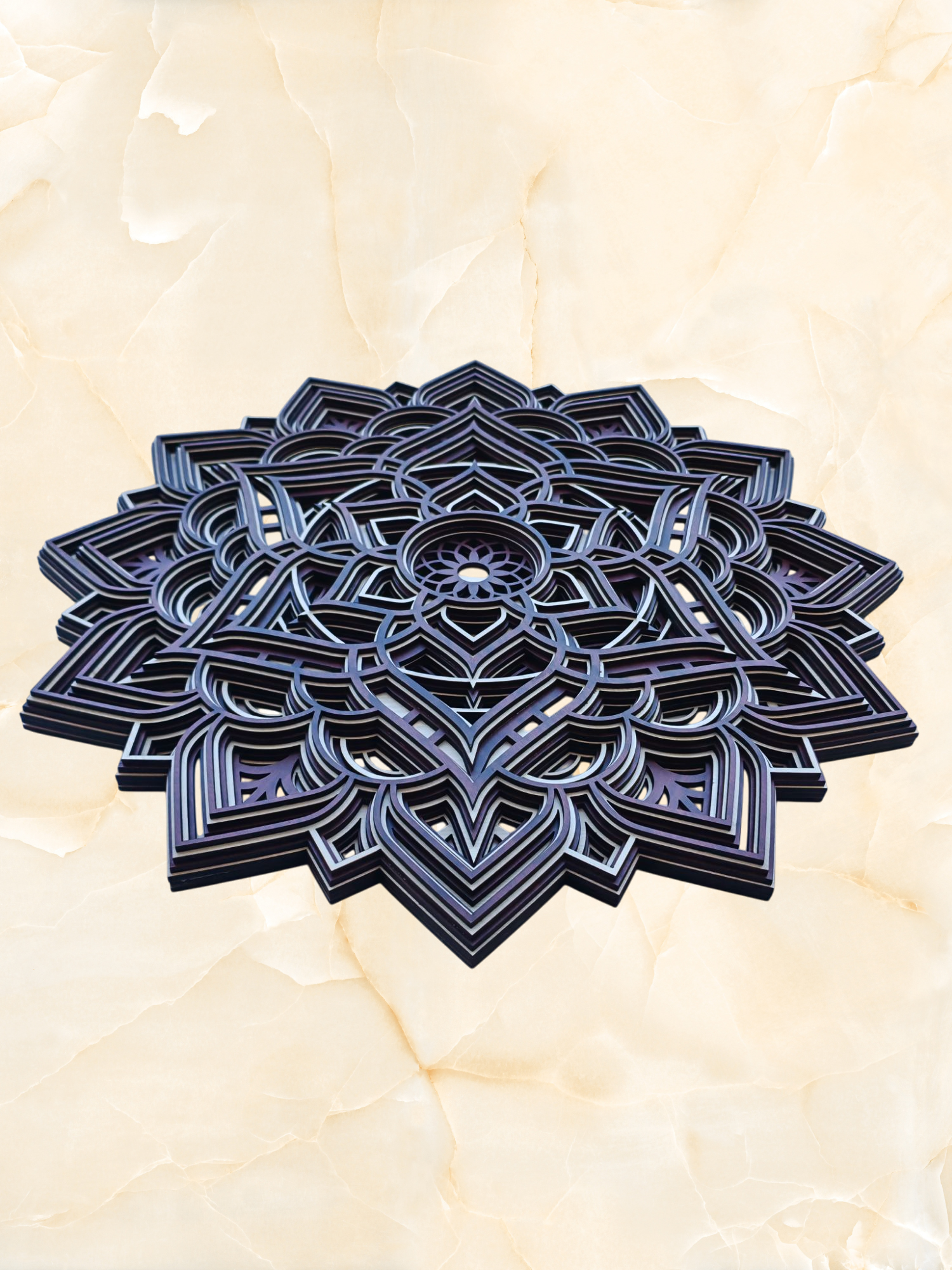 Celestial Mandala – Layered Wall Art - Image 3