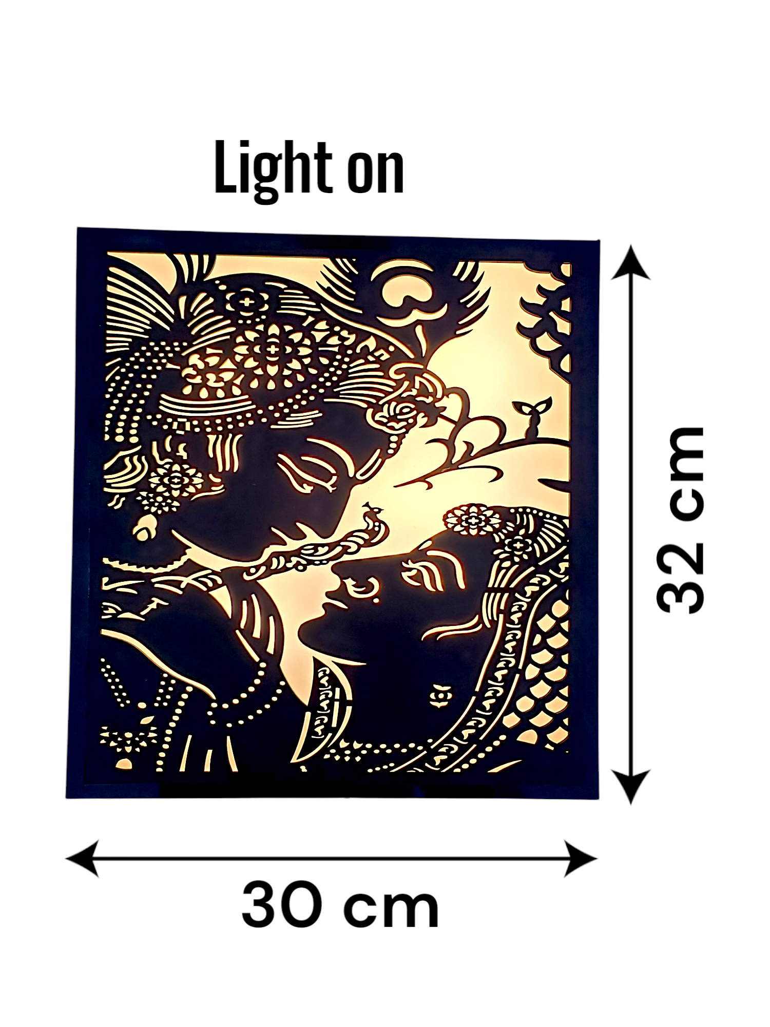 Divine Glow: Radha Krishna LED Wall Decor ✨💖🎨 - Image 6