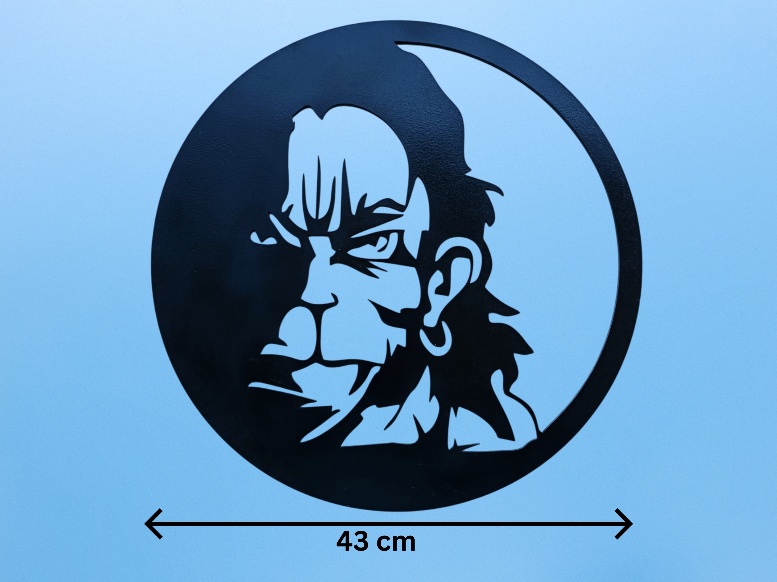 "Divine Strength – Lord Hanuman Ji Wall Art Panel" - Image 3